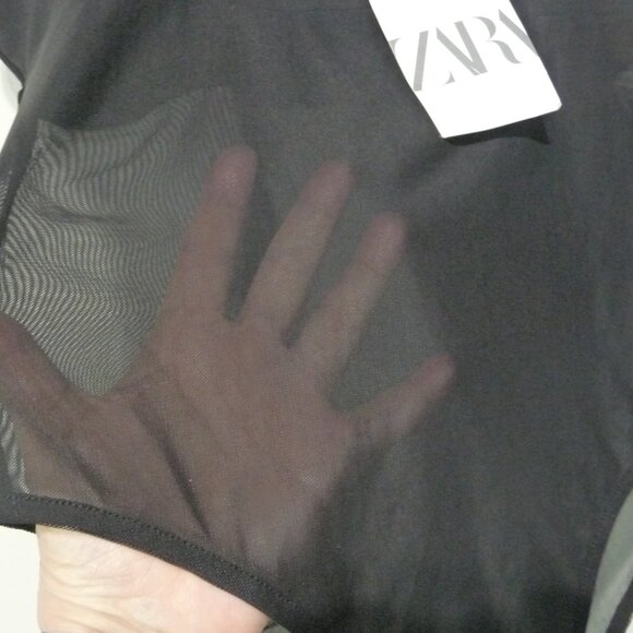 ZARA BLACK BODY SUIT SIZE LARGE - Picture 6 of 8